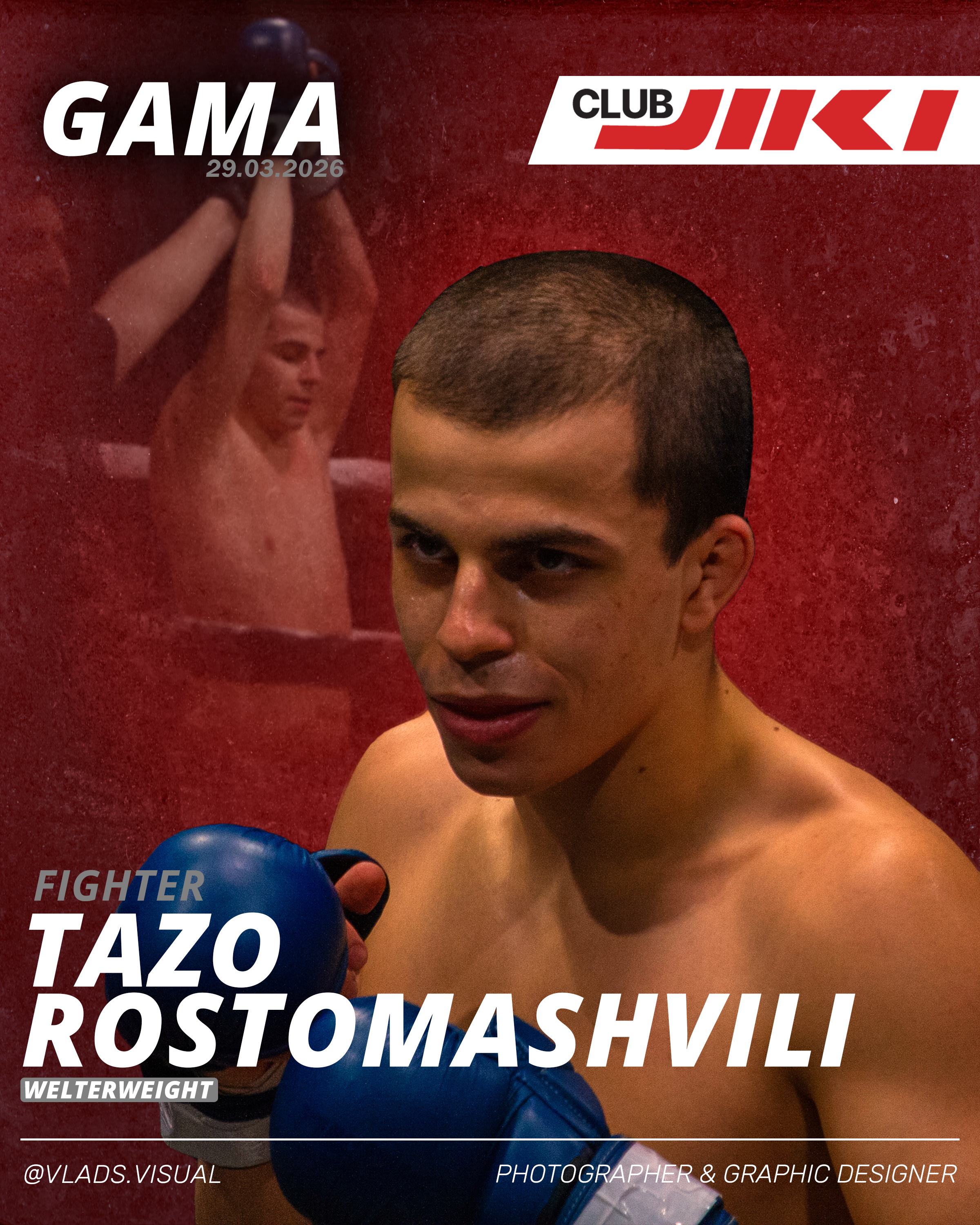 Tazo Rostomashvili MMA victory poster