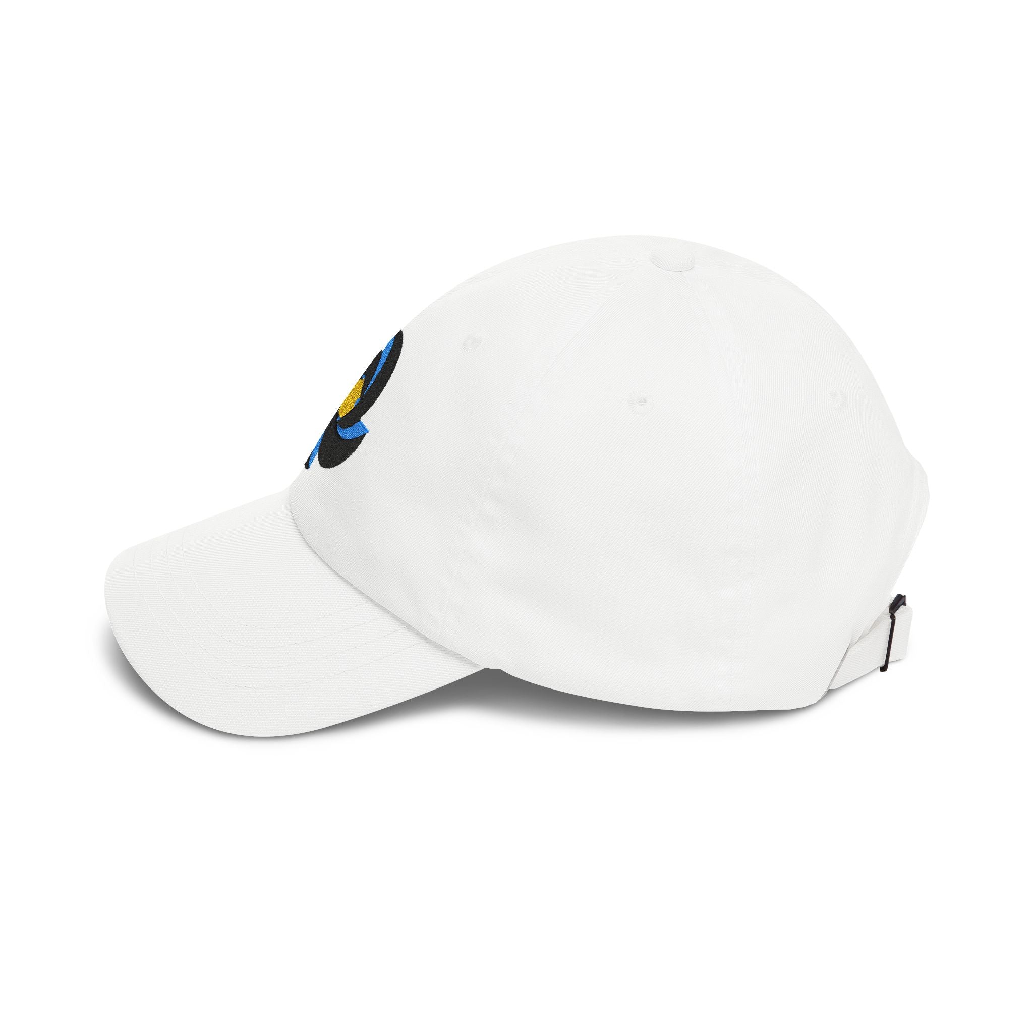 Swirl Logo Dad Cap — Minimal Nautical Embroidered Baseball Hat