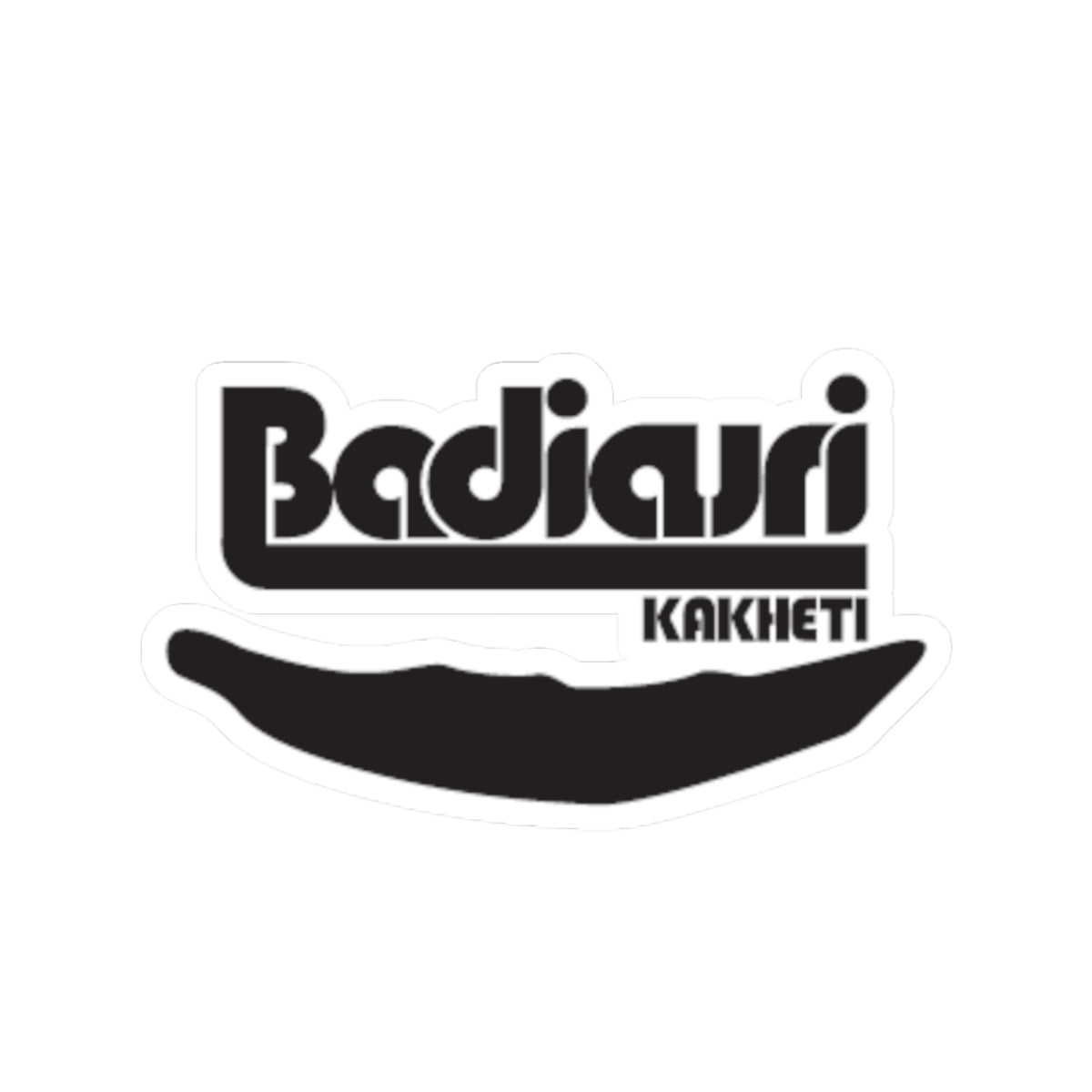 Badiashvili 'Badiashi Kakheti' Kiss-Cut Sticker – Retro Georgian Chili Logo